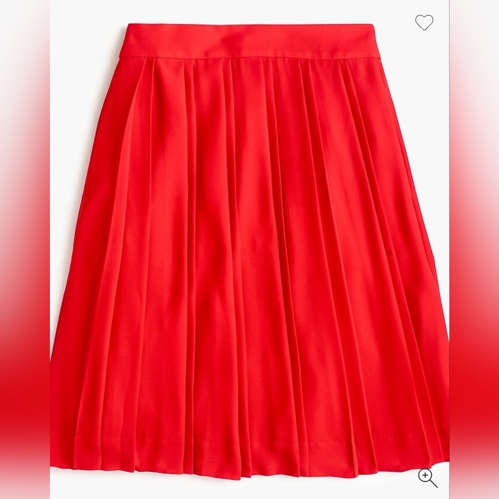 J. Crew Double-pleated midi skirt, Size 0